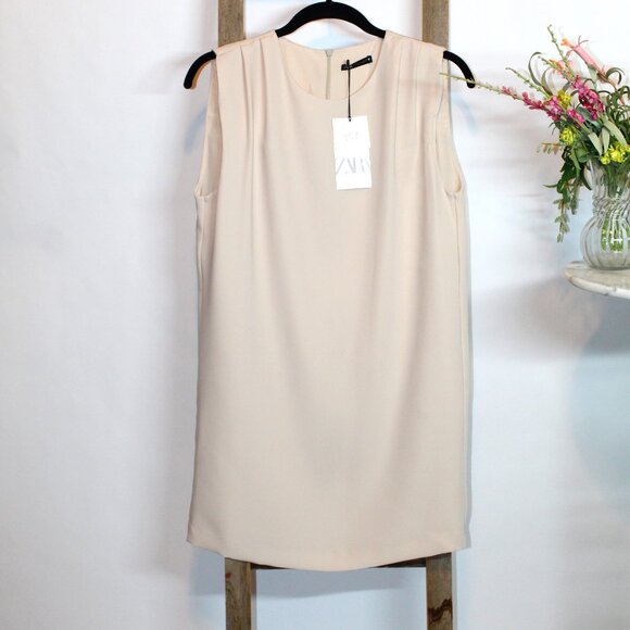 New Zara Sleeveless Chiffon Mini Dress - Picture 7 of 7